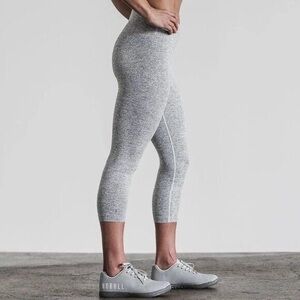 NoBull High Rise Plush Heather Cropped Leggings